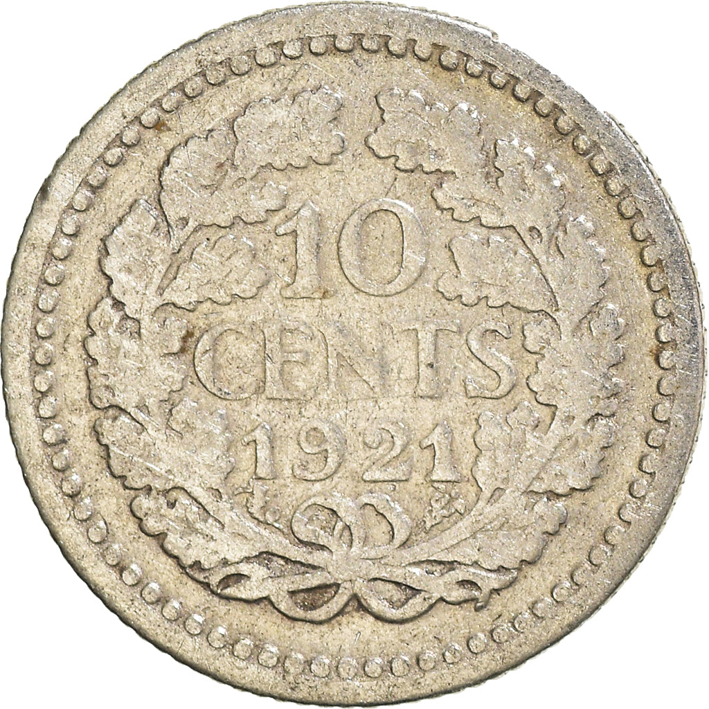 Moneta, Holandia, 10 Cents, 1921