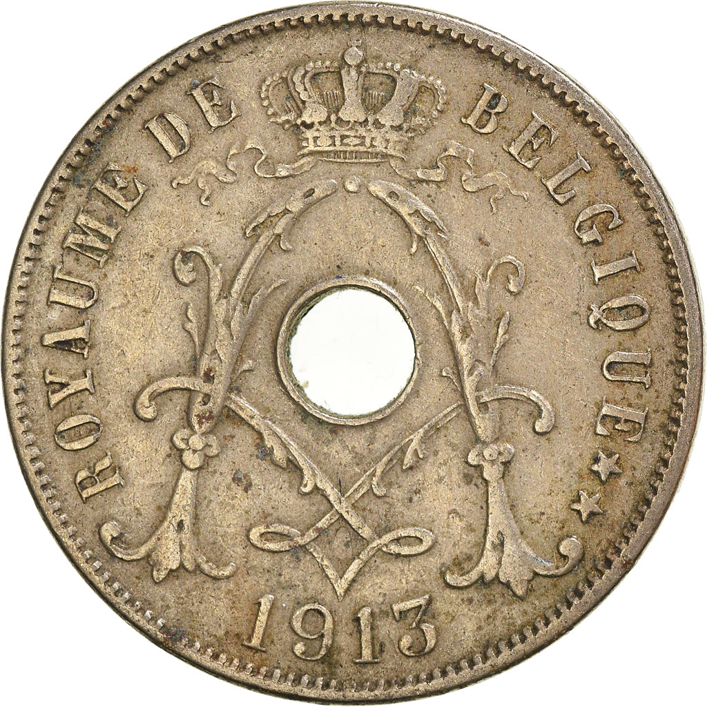 Münze, Belgien, 25 Centimes, 1913