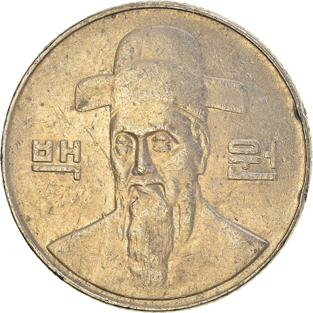 Monnaie, Corée du Sud, 100 Won, 2002