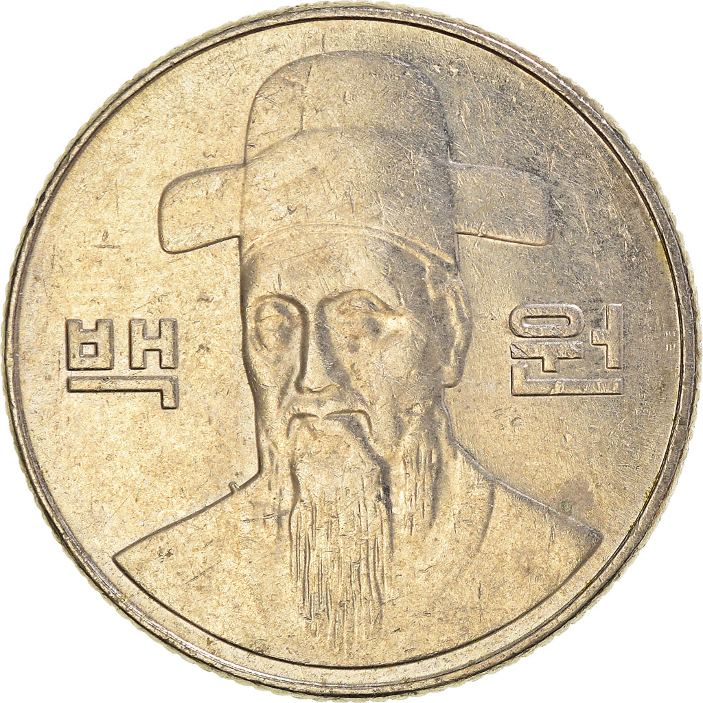Monnaie, Corée du Sud, 100 Won, 2005