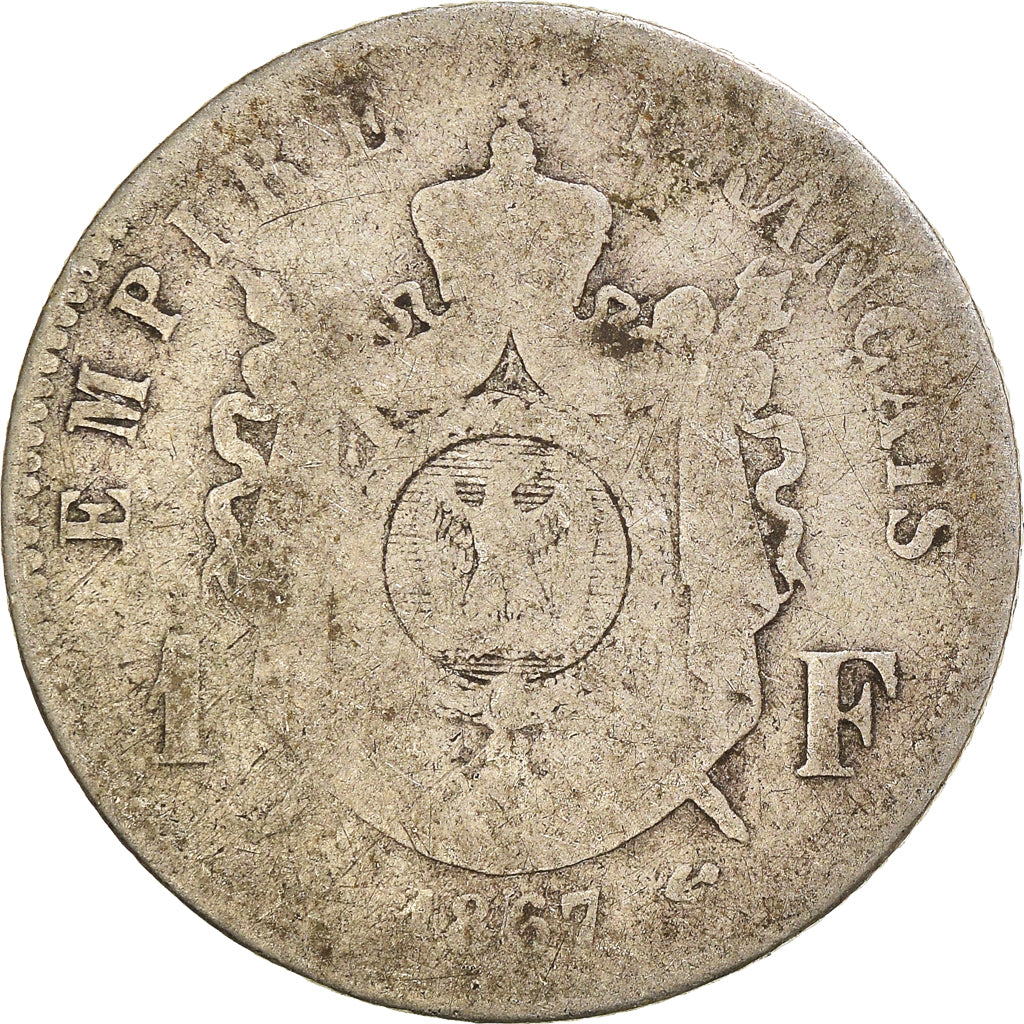 Moneta, Francia, Franc, 1867