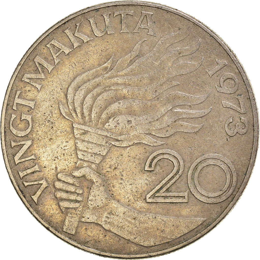Moneta, Zaire, 20 Makuta, 1973