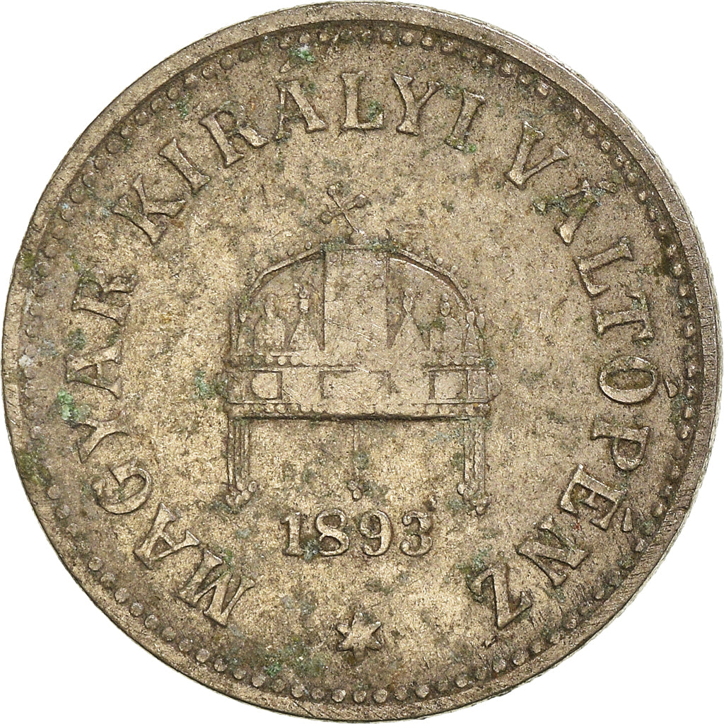 Coin, Hungary, 10 Filler, 1893