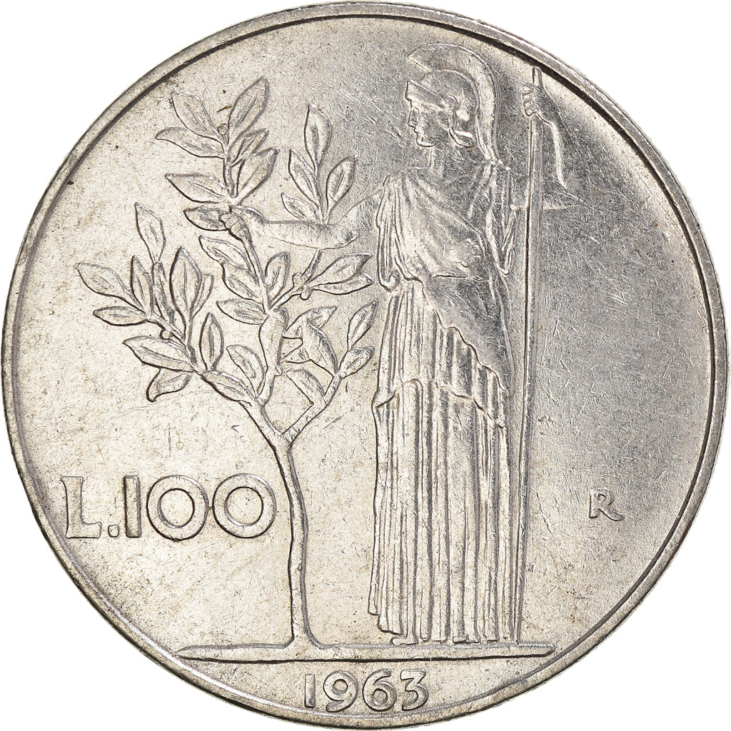 Münze, Italien, 100 Lire, 1963