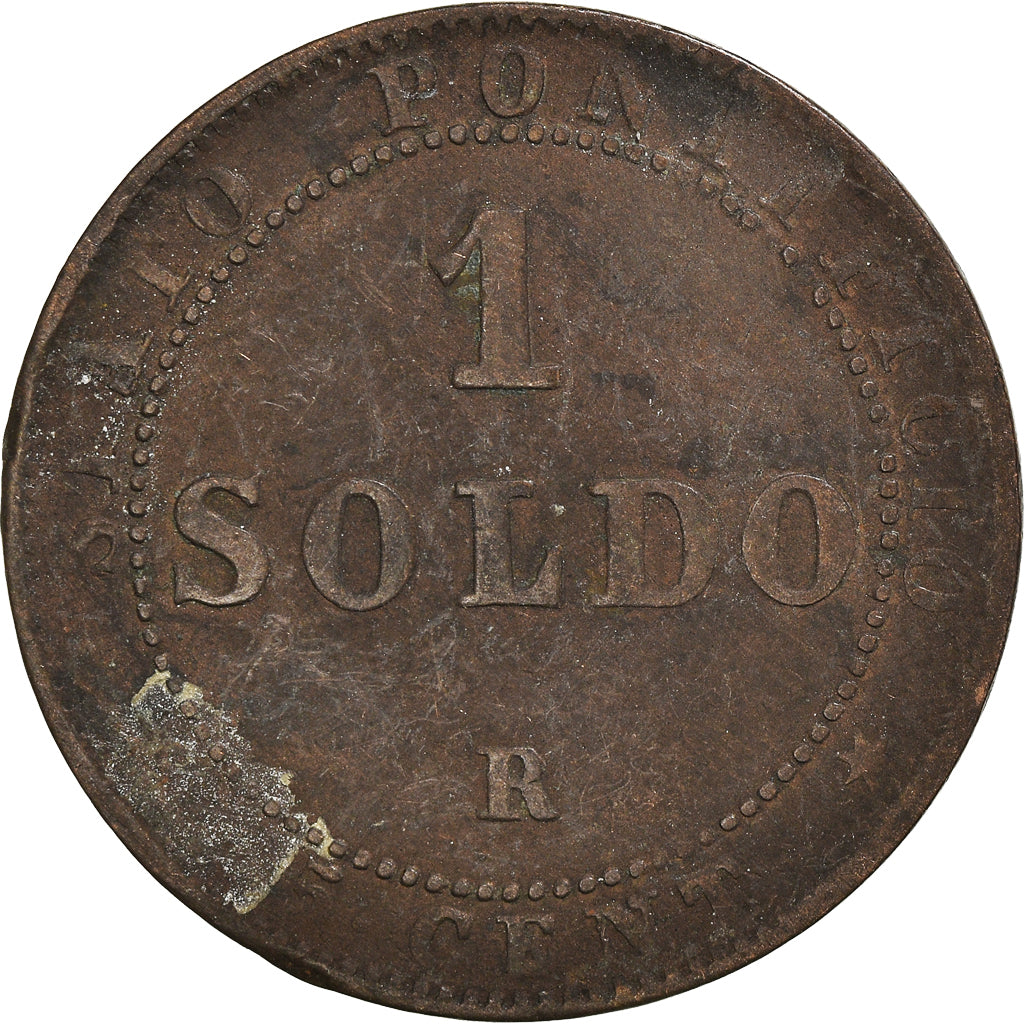 Moeda, Vaticano, Soldo, 1867