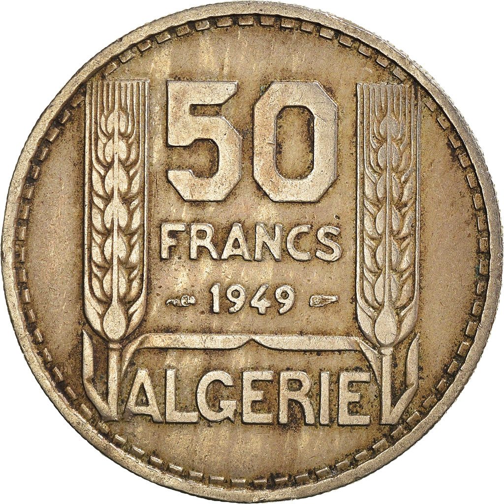 Münze, Algeria, 50 Francs, 1949