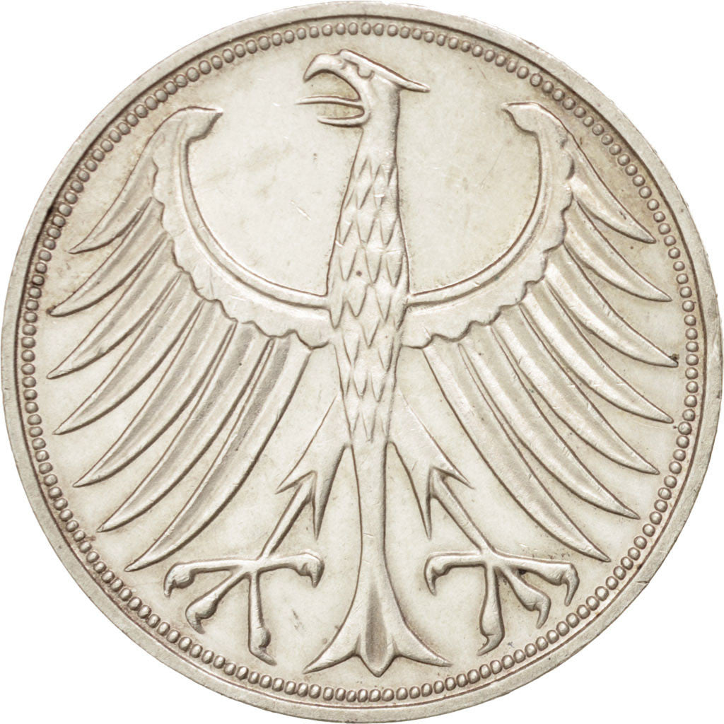 Moneta, GERMANIA - REPUBBLICA FEDERALE, 5 Mark, 1971, Stuttgart, SPL-, Argento