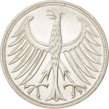 Coin, GERMANY - FEDERAL REPUBLIC, 5 Mark, 1972, Stuttgart, AU(50-53), Silver