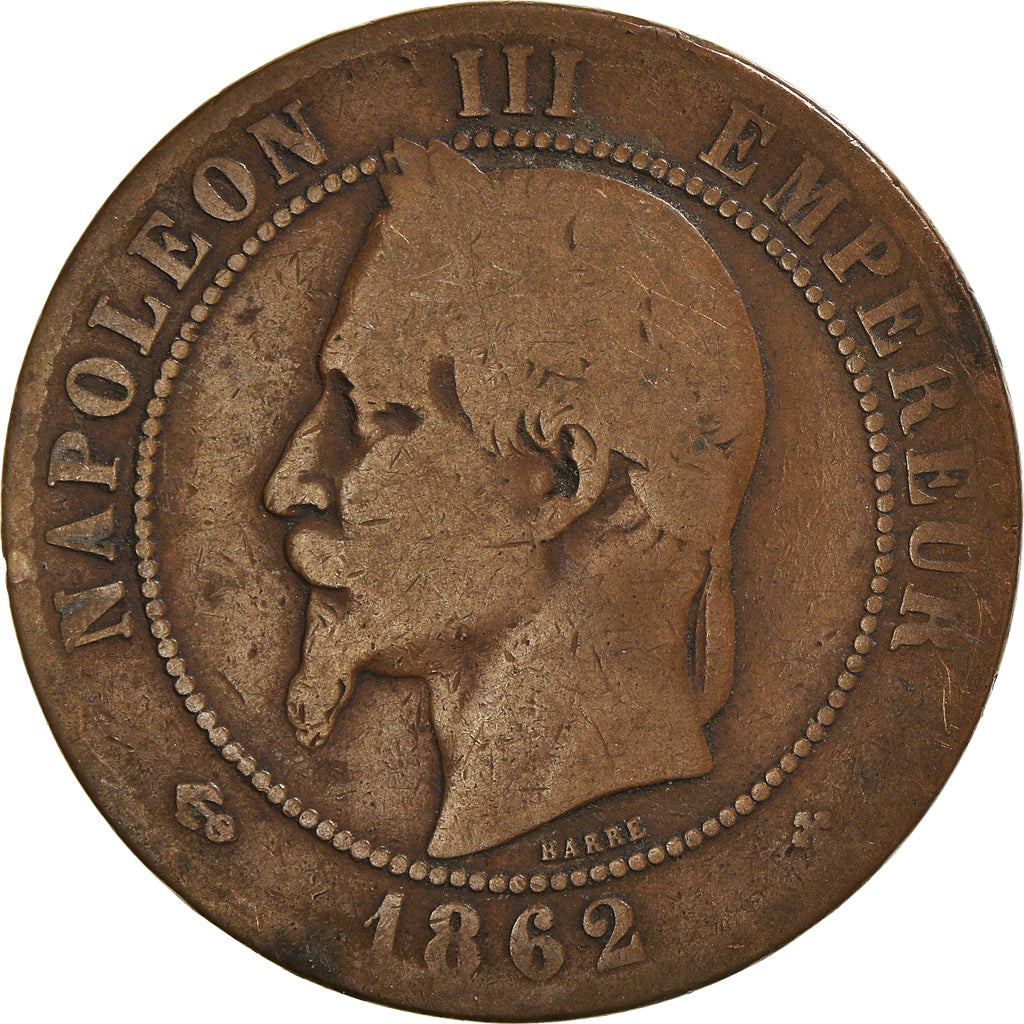 Moneta, Francia, 10 Centimes, 1862