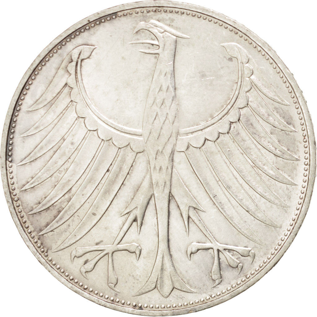 Monnaie, République fédérale allemande, 5 Mark, 1974, Karlsruhe, SUP, Argent