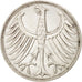 GERMANY - FEDERAL REPUBLIC, 5 Mark, 1964, Hambourg, KM #112.1, EF(40-45),...