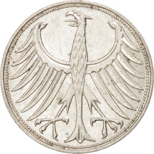 GERMANY - FEDERAL REPUBLIC, 5 Mark, 1965, Hambourg, KM #112.1, EF(40-45),...