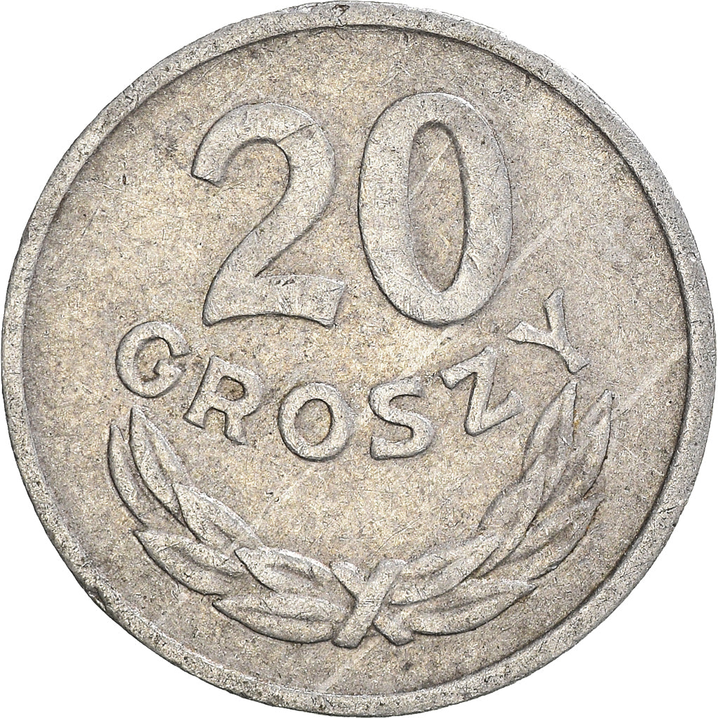 Coin, Poland, 20 Groszy, 1966
