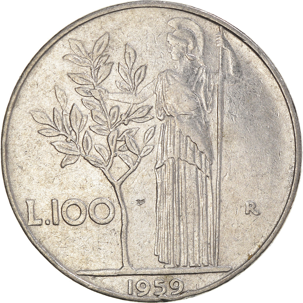 Monnaie, Italie, 100 Lire, 1959