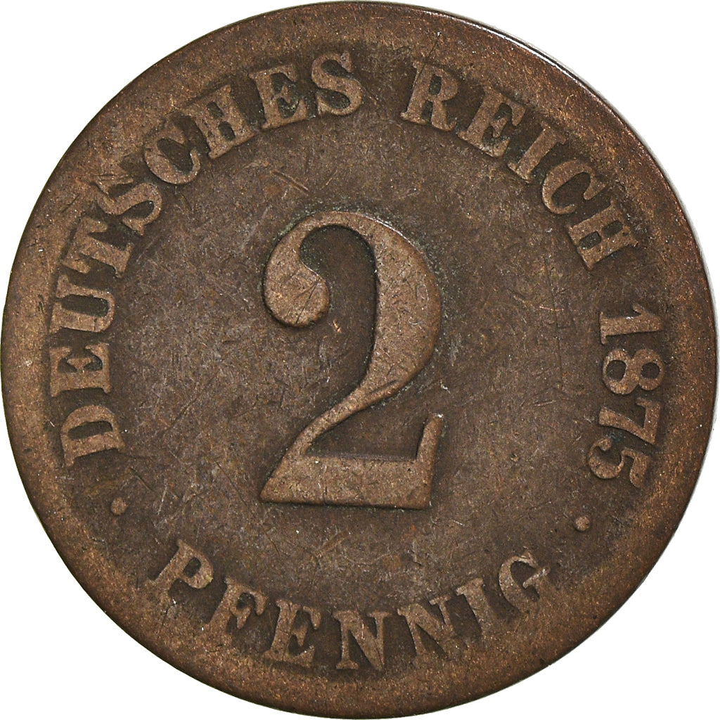 Munten, DUITSLAND - KEIZERRIJK, 2 Pfennig, 1875
