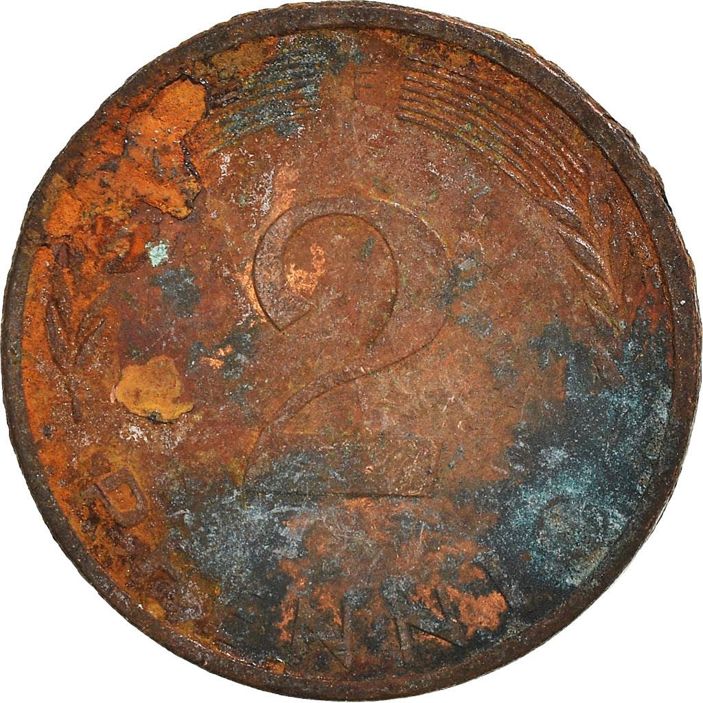 Moneta, GERMANIA - REPUBBLICA FEDERALE, 2 Pfennig, 1974