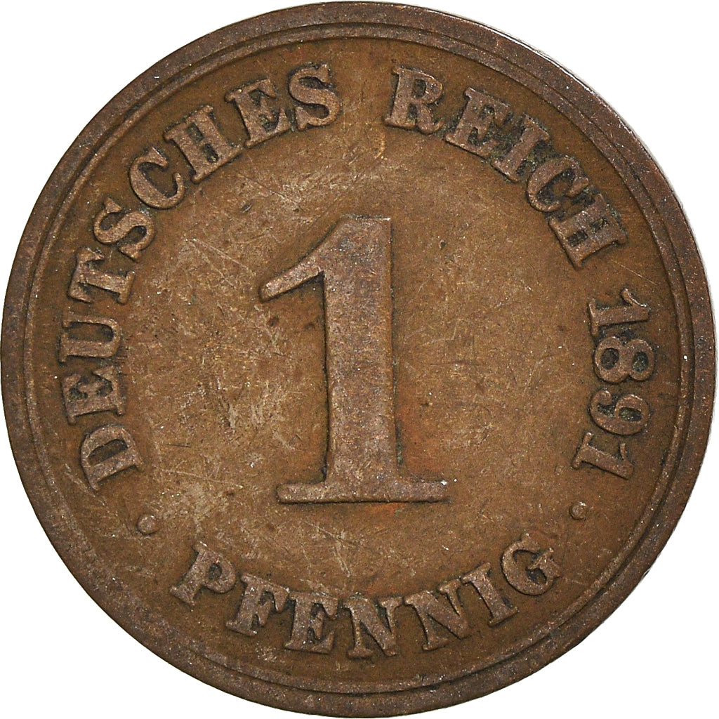 Coin, GERMANY - EMPIRE, Pfennig, 1891