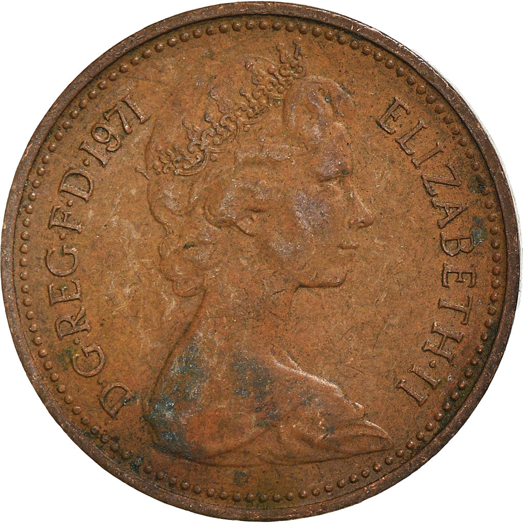 Münze, Großbritannien, New Penny, 1971