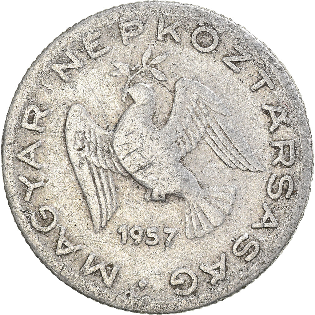 Moneta, Ungheria, 10 Filler, 1957