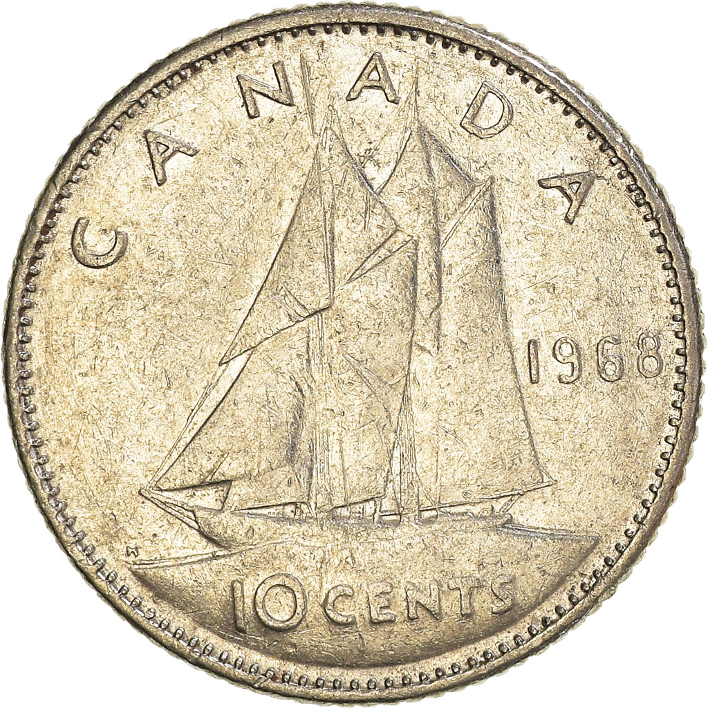 Moneta, Canada, 10 Cents, 1968
