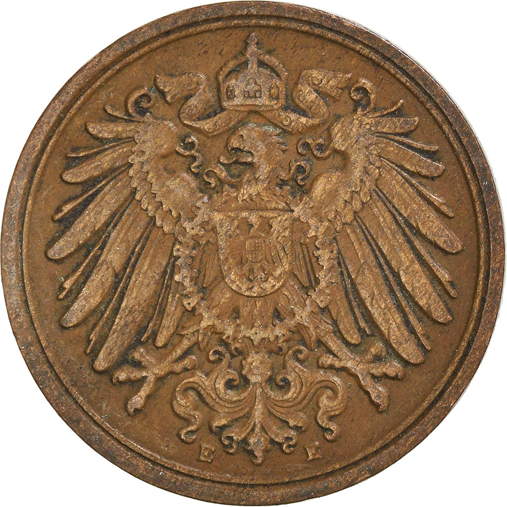 Monnaie, Empire allemand, Pfennig, 1908