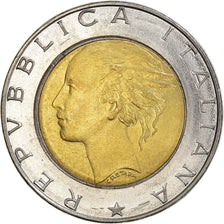 Moeda, Itália, 500 Lire, 1989