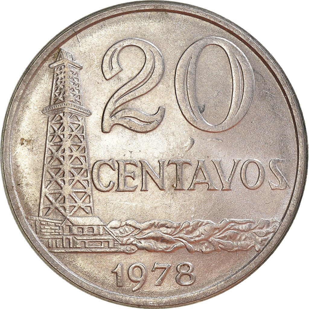 Coin, Brazil, 20 Centavos, 1978