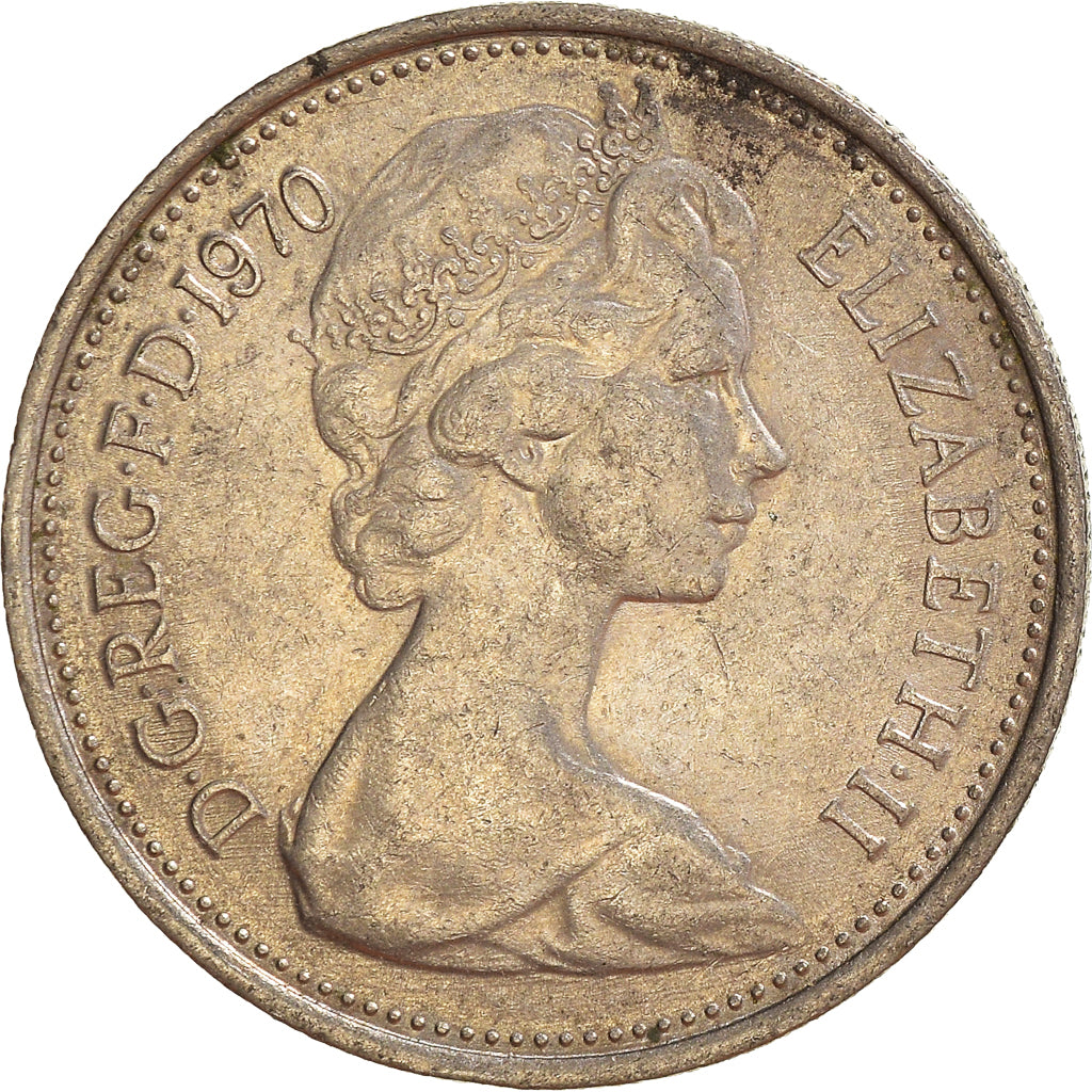 Moneta, Wielka Brytania, 5 New Pence, 1970