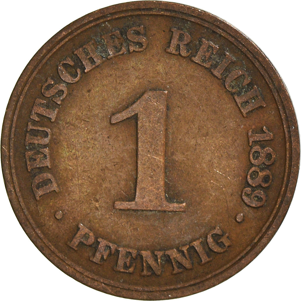 Moneta, NIEMCY - IMPERIUM, Pfennig, 1889