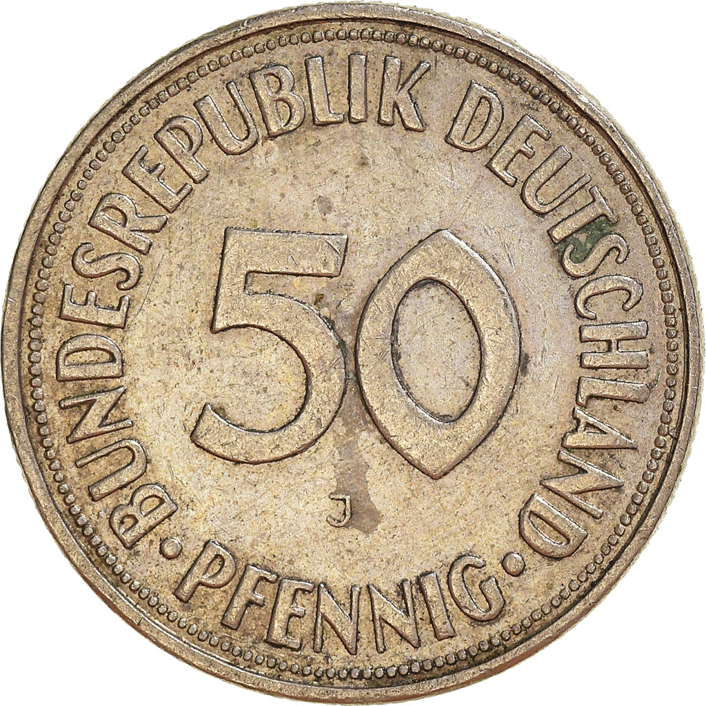 Coin, GERMANY - FEDERAL REPUBLIC, 50 Pfennig, 1971