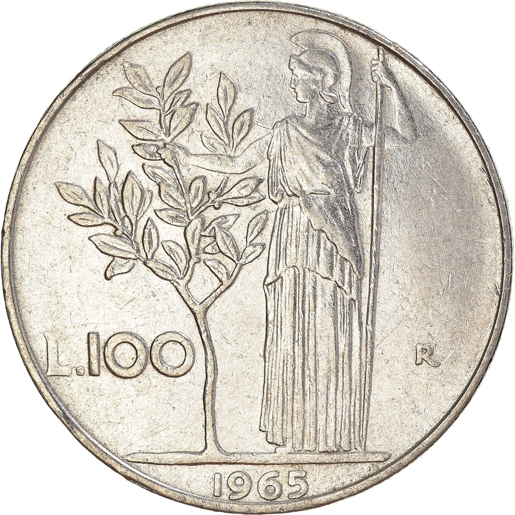 Münze, Italien, 100 Lire, 1965