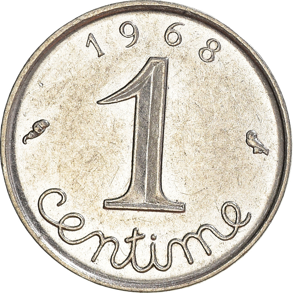 Moneta, Francia, Centime, 1968