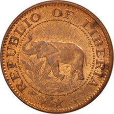 LIBERIA, Cent, 1972, KM #13, AU(55-58), Bronze, 18, 2.60