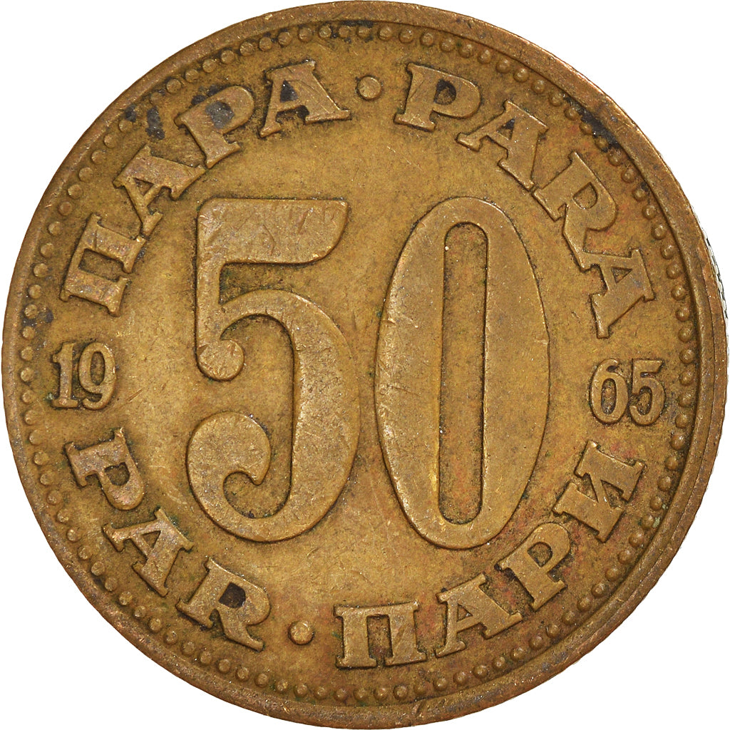 Moeda, Jugoslávia, 50 Para, 1965