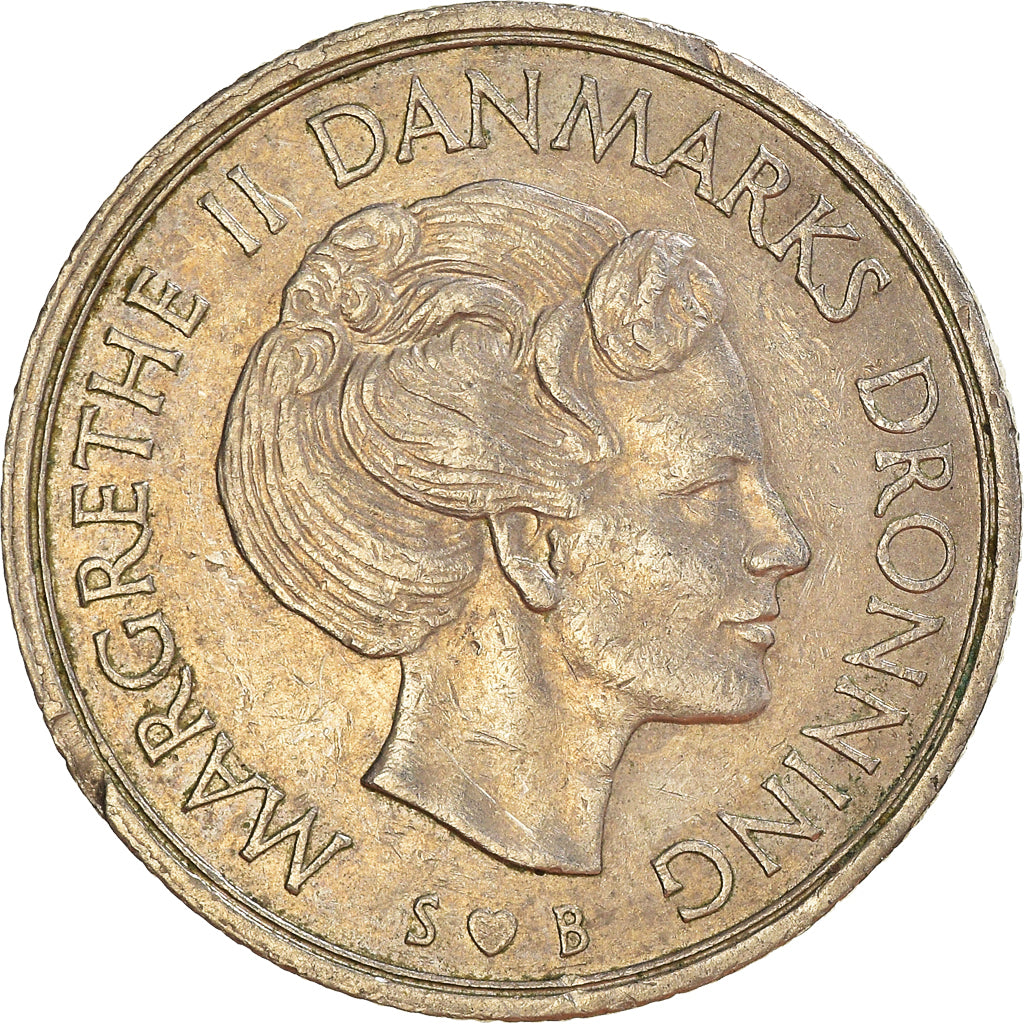 Munten, Denemarken, Krone, 1976