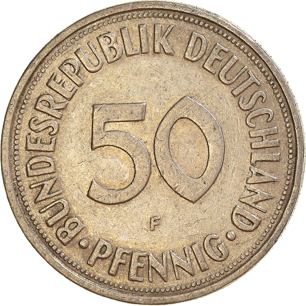 Münze, Bundesrepublik Deutschland, 50 Pfennig, 1968