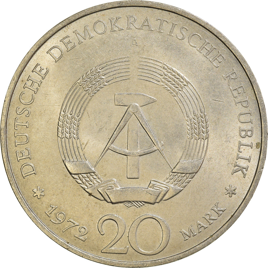 Moneda, REPÚBLICA DEMOCRÁTICA ALEMANA, 20 Mark, 1972