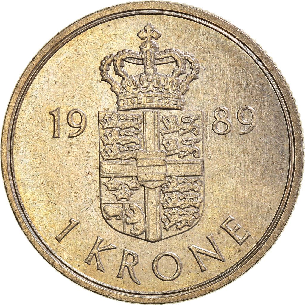 Moneta, Danimarca, Krone, 1989
