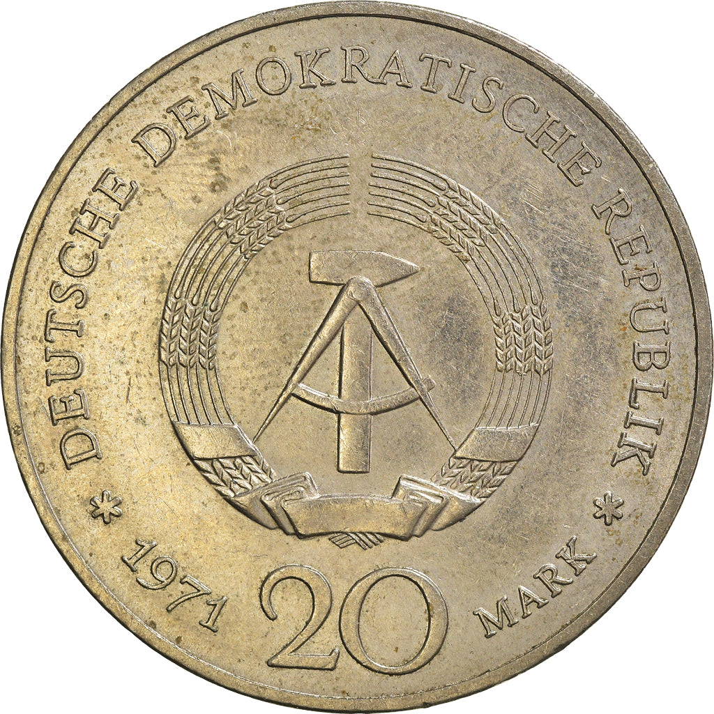 Coin, GERMAN-DEMOCRATIC REPUBLIC, 20 Mark, 1971
