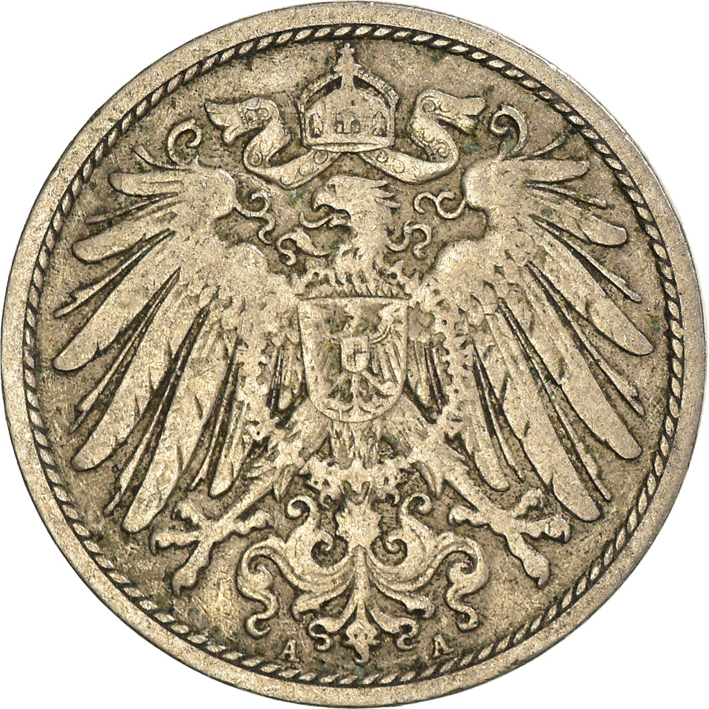 Moeda, ALEMANHA - IMPÉRIO, 10 Pfennig, 1902