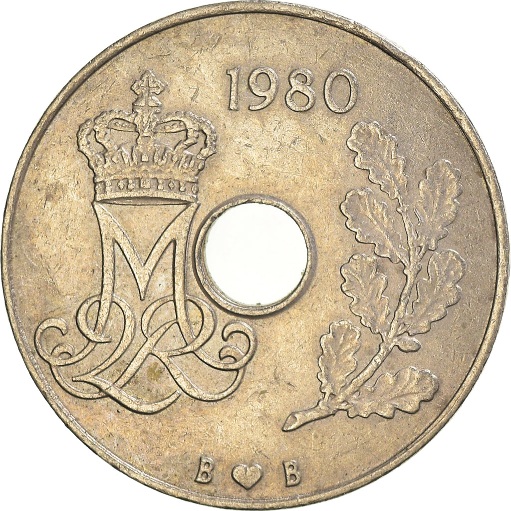 Munten, Denemarken, 25 Öre, 1980