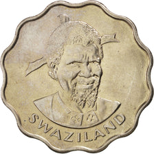 SWAZILAND, 20 Cents, 1975, British Royal Mint, KM #11, MS(63), Copper-Nickel,...
