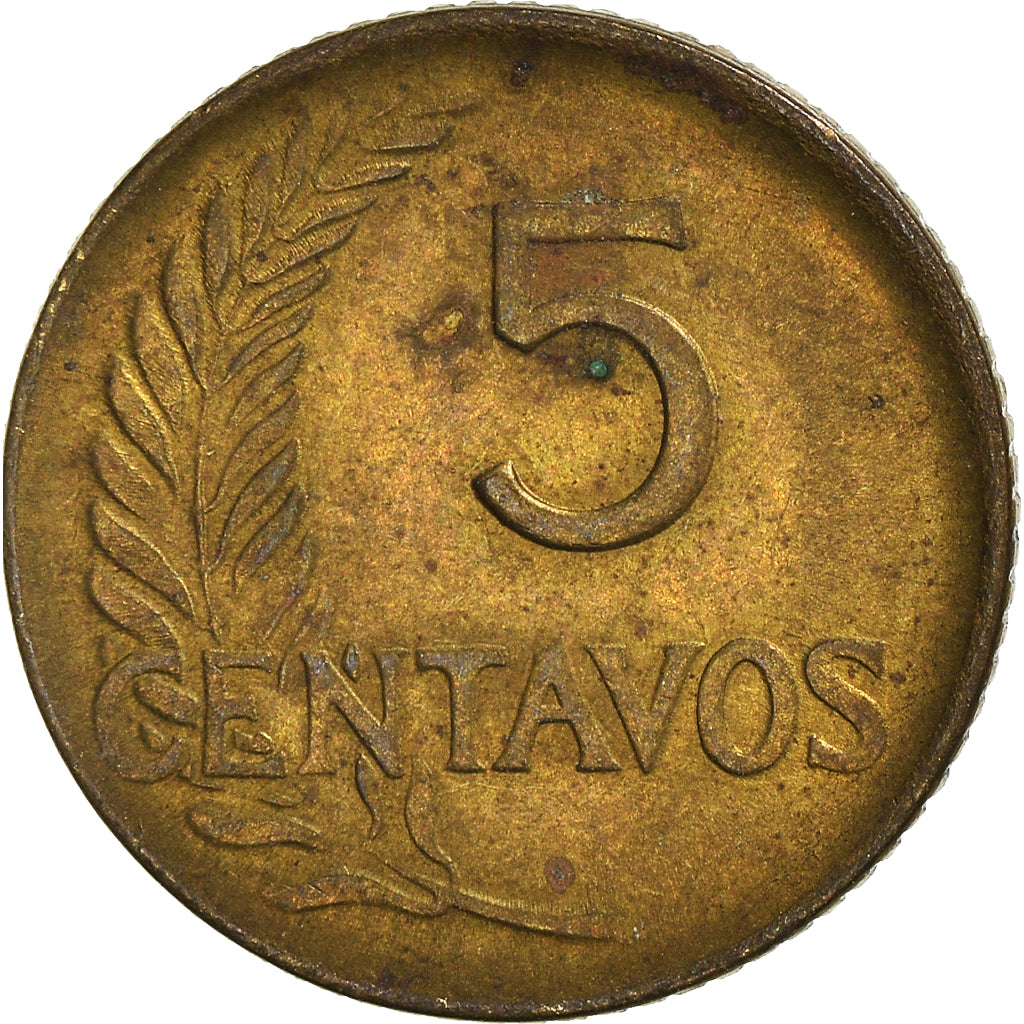 Münze, Peru, 5 Centavos, 1962