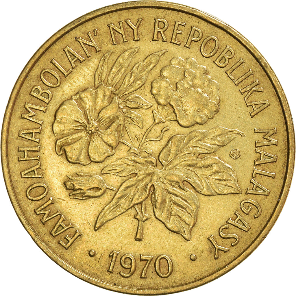 Münze, Madagascar, 20 Francs, 4 Ariary, 1970