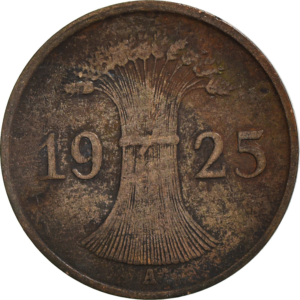 Münze, Deutschland, Weimarer Republik, Reichspfennig, 1925