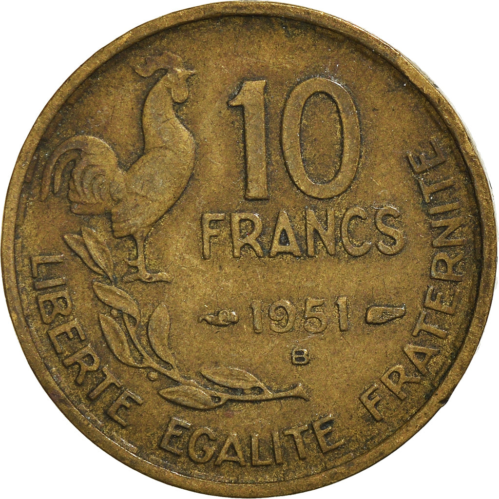 Moneta, Francia, 10 Francs, 1951