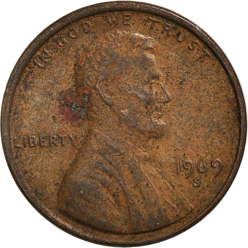 Munten, Verenigde Staten, Cent, 1969