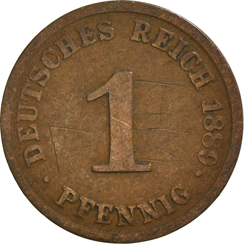 Coin, GERMANY - EMPIRE, Pfennig, 1889