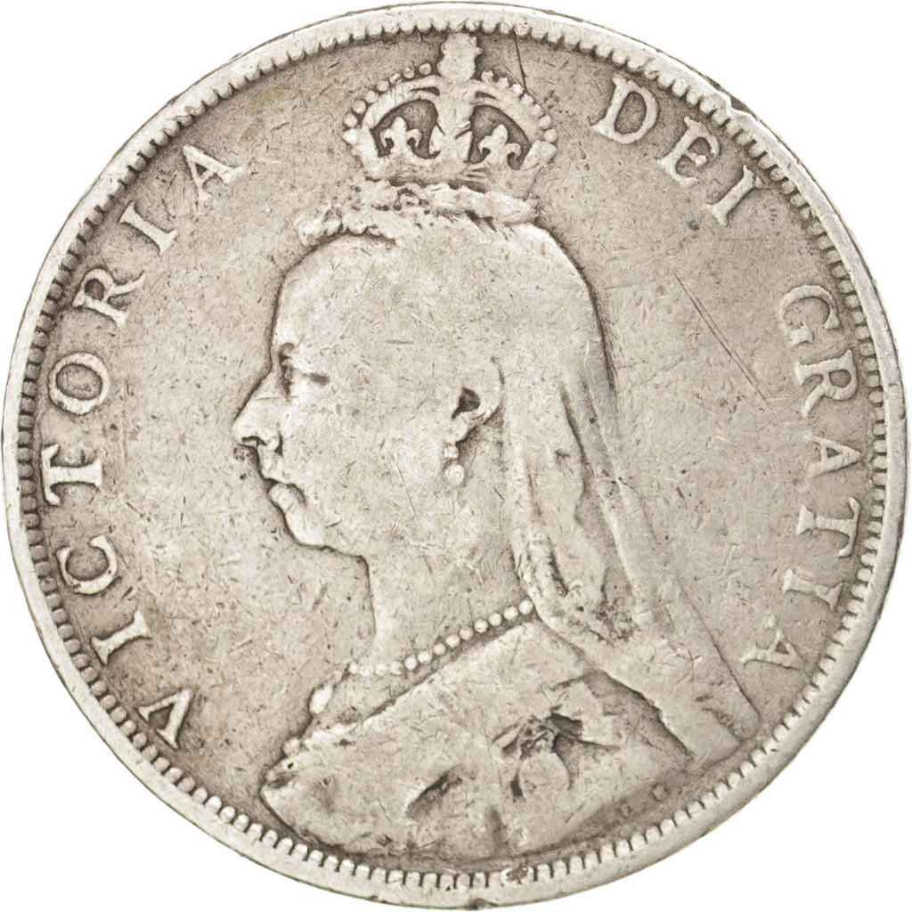 Great Britain, Florin, 1890, KM #762, F(12-15), Silver, 10.83