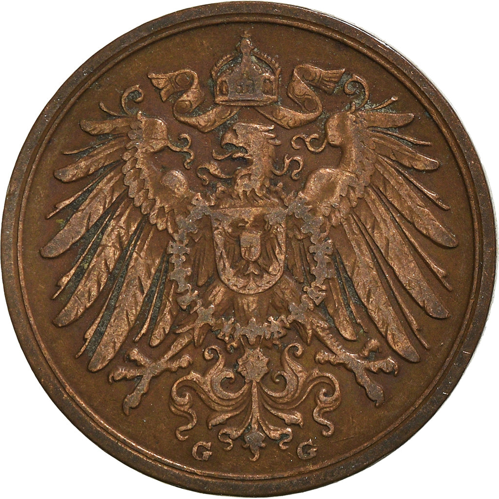 Münze, GERMANY - EMPIRE, 2 Pfennig, 1912